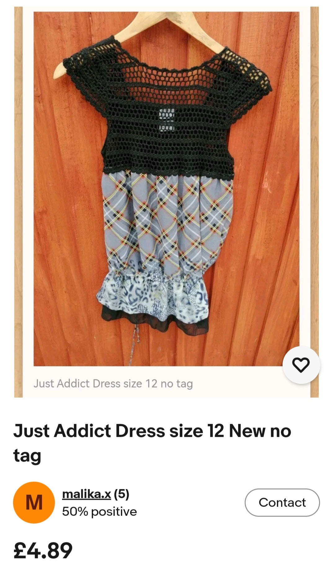 Just Addict Dress size 12 New