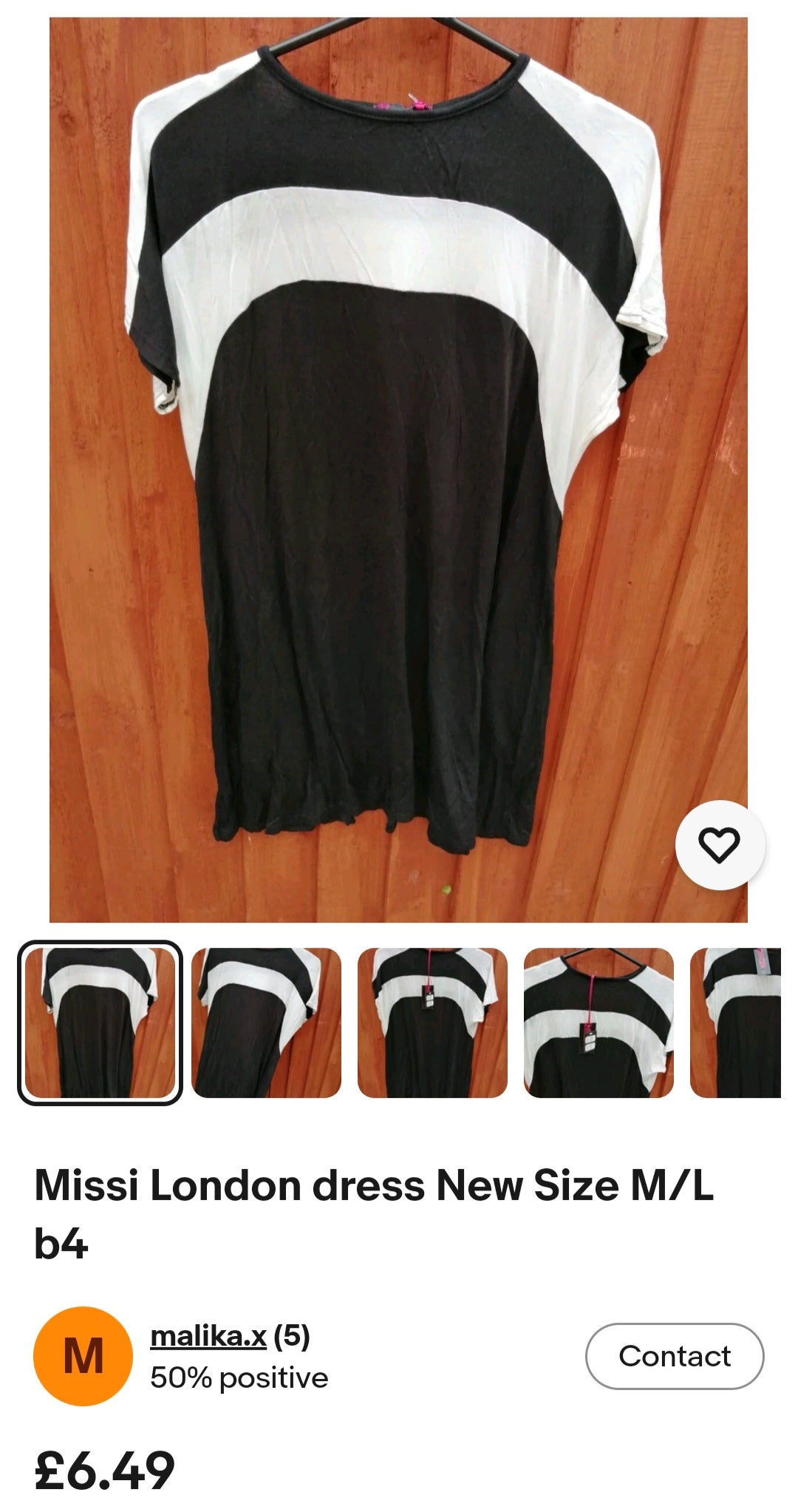 Missi London Dress Size M/L