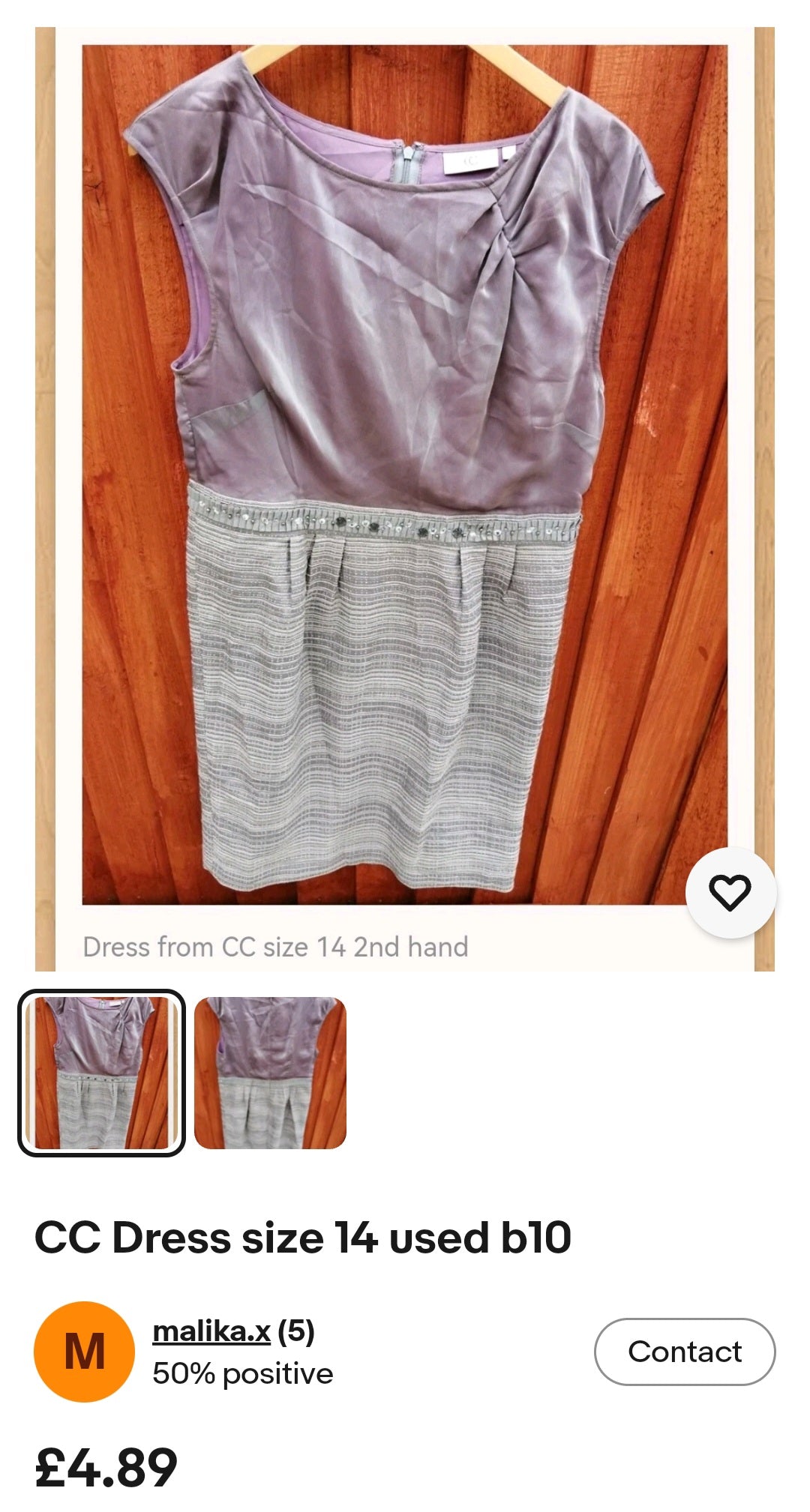 CC Dress size 14 2nd hand