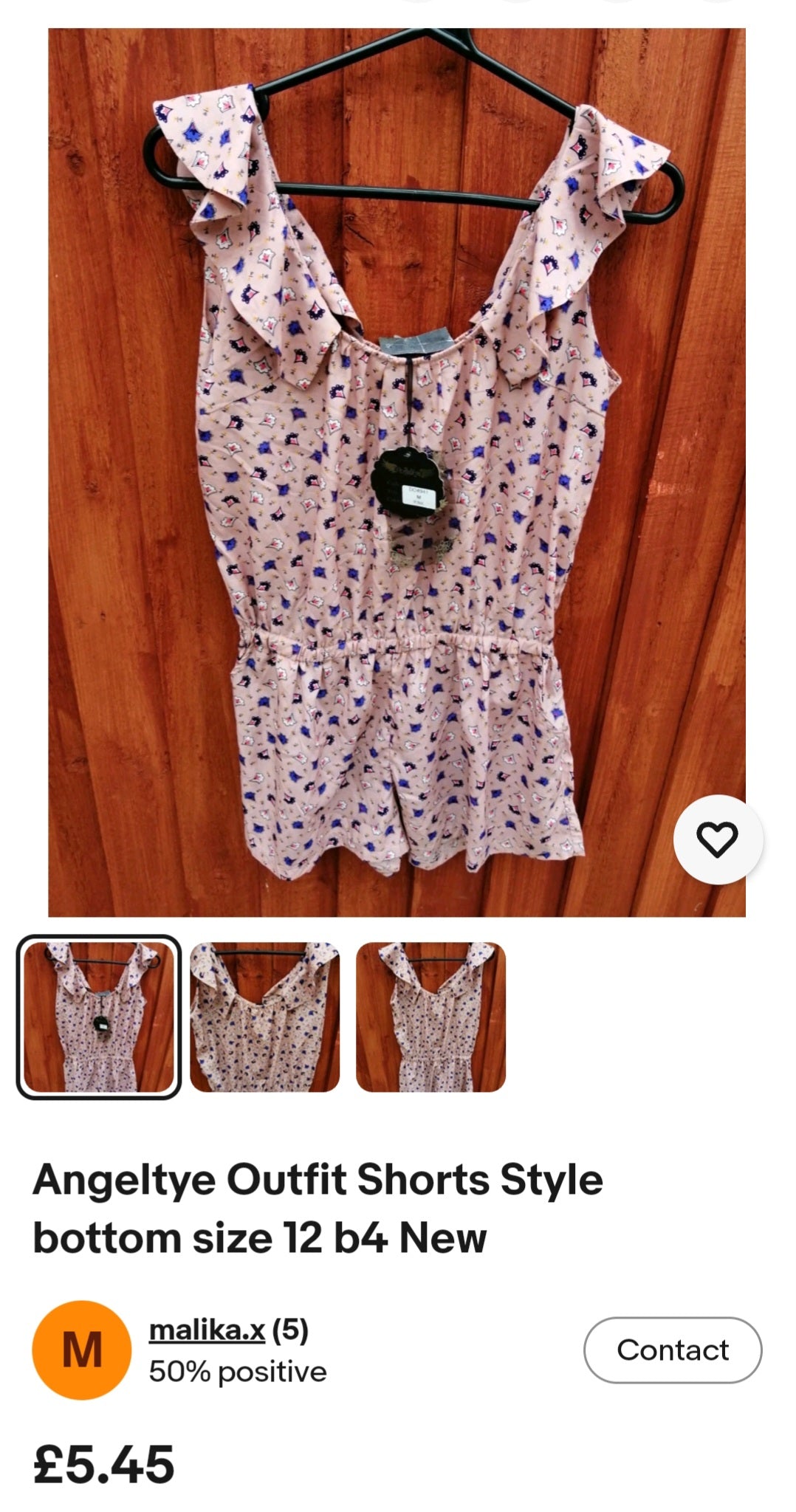 Angeltye Outfit shorts style bottom size 12 New