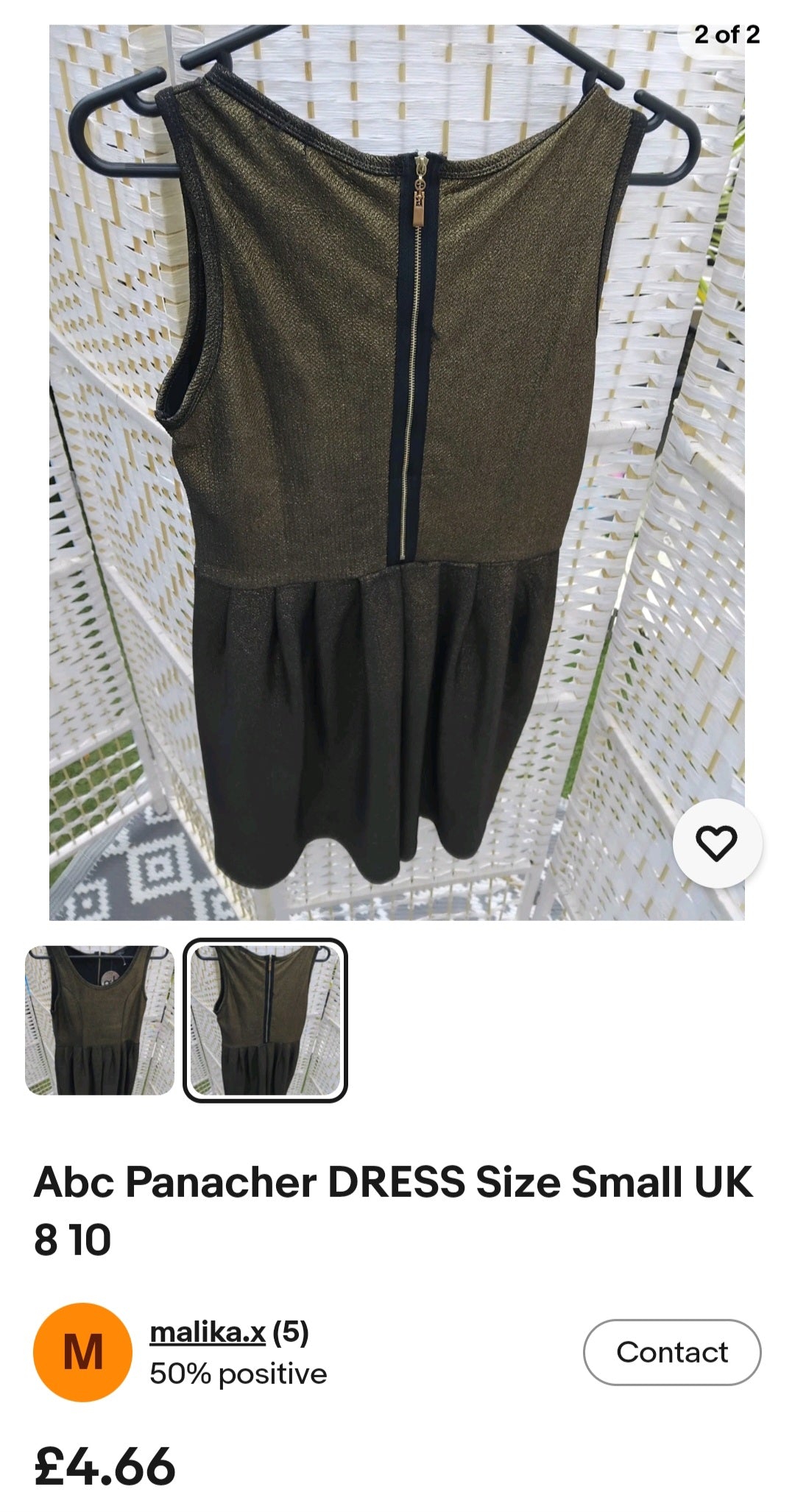 ABC Panacher Dress Size Small New