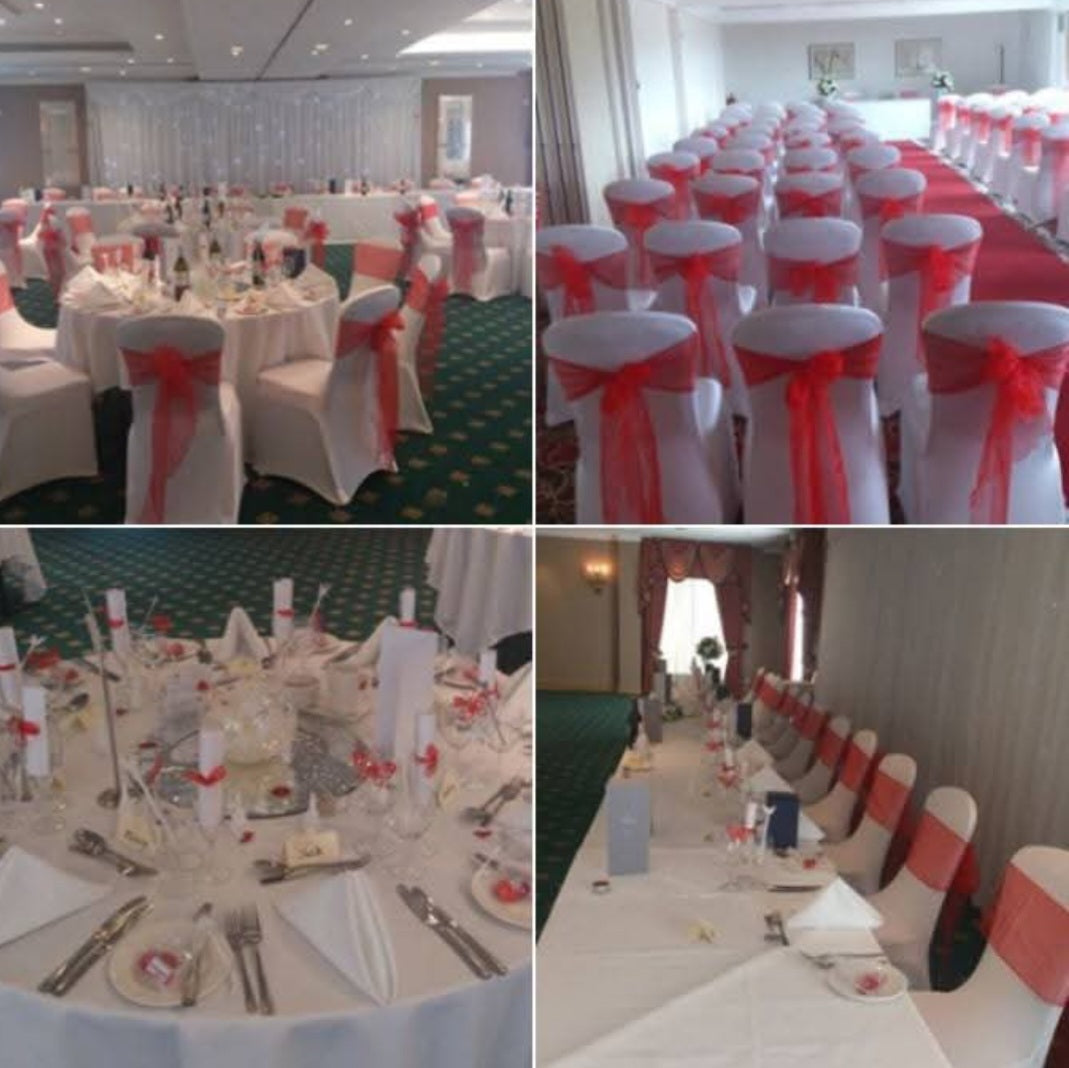 White Spandex Chair Cover Hire