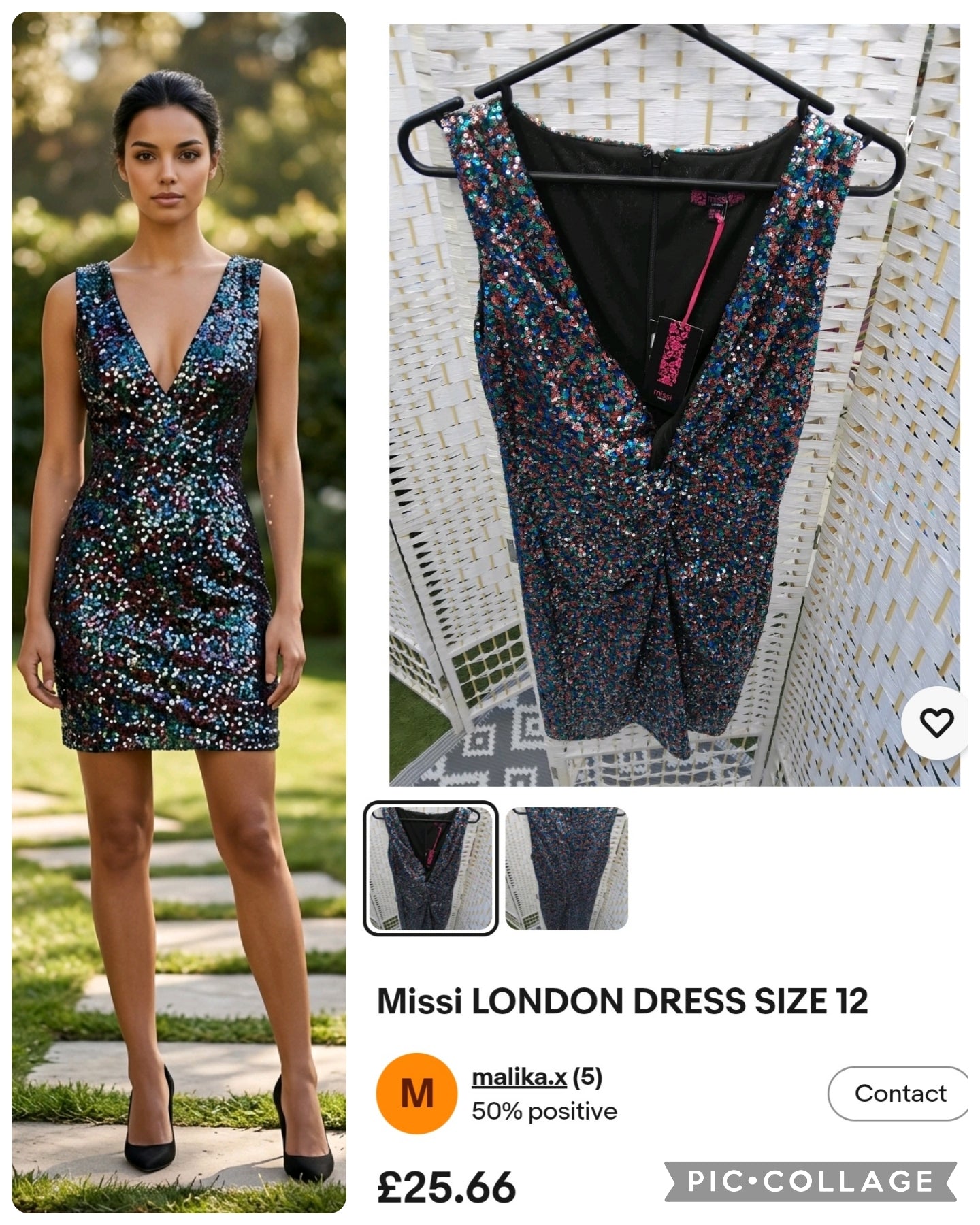 Missi London Dress Size 12 New