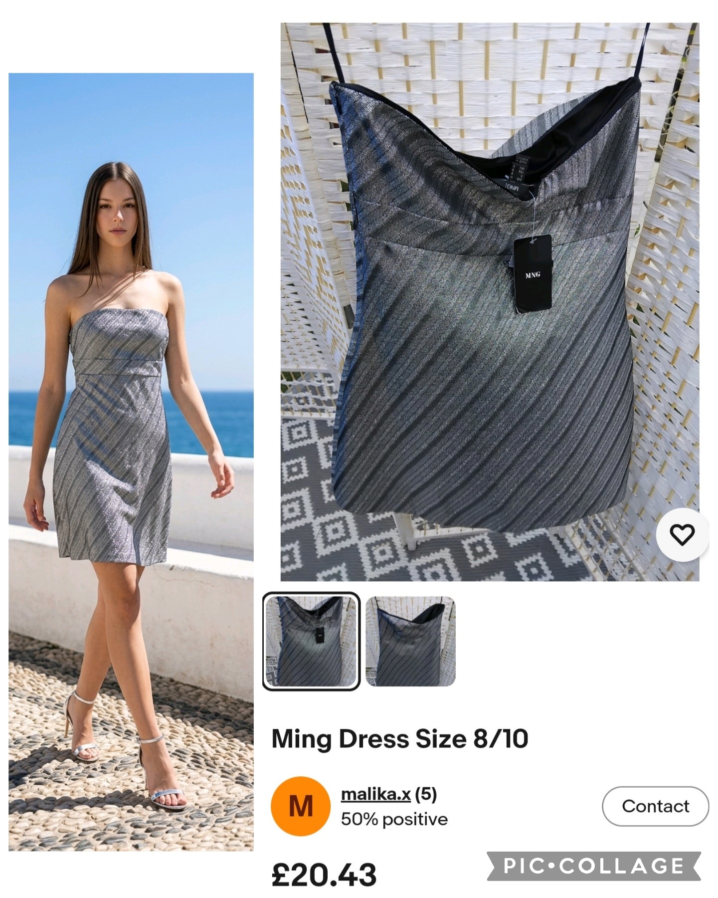 Ming Dress size 8/10 New