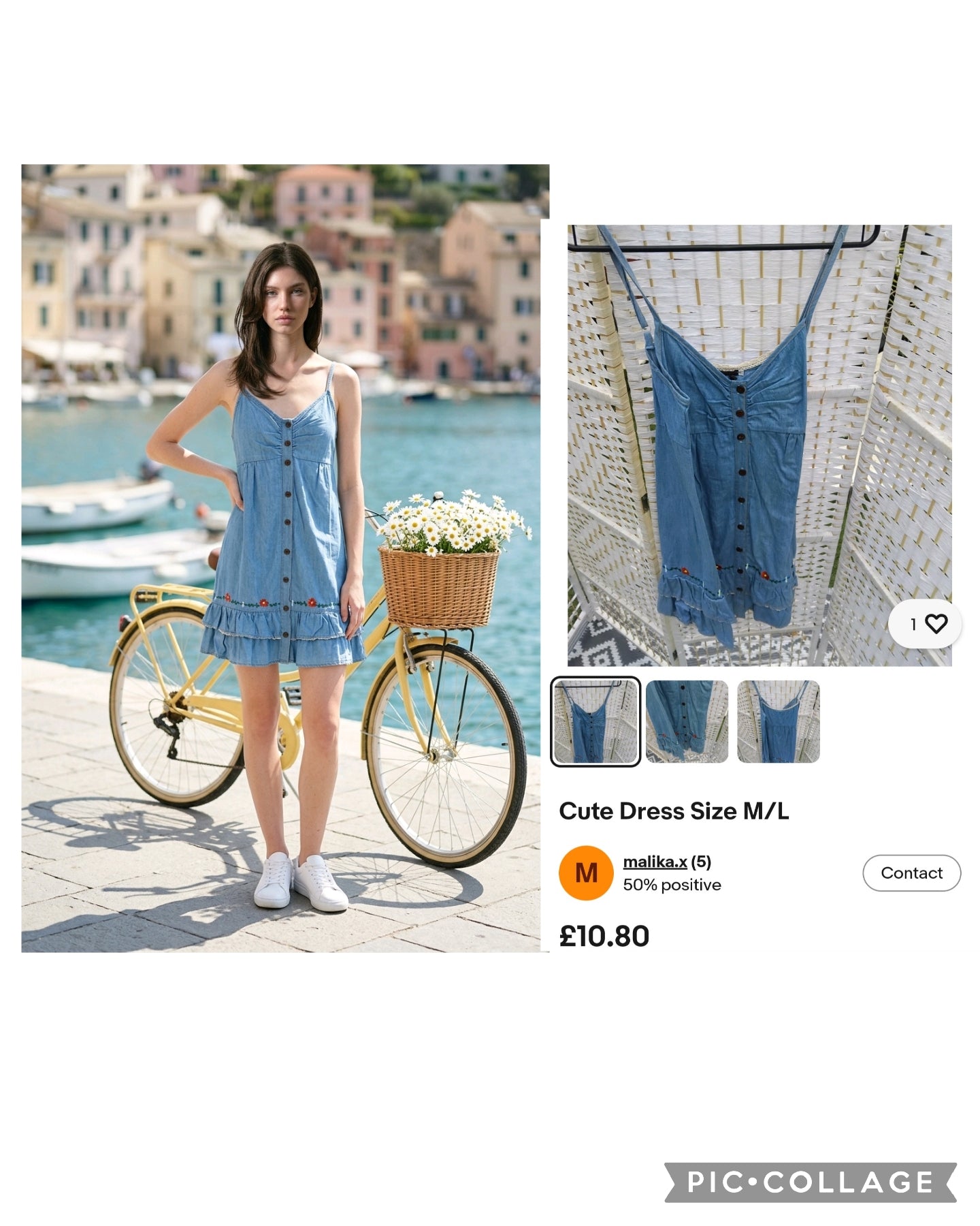 Cutie Denim Dress size M/L