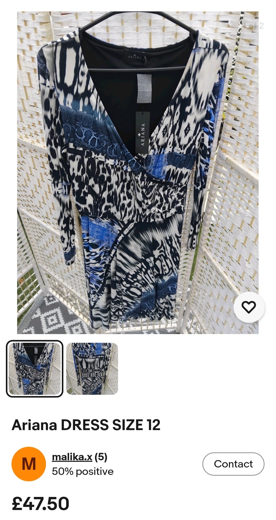 Ariana DRESS SIZE 12