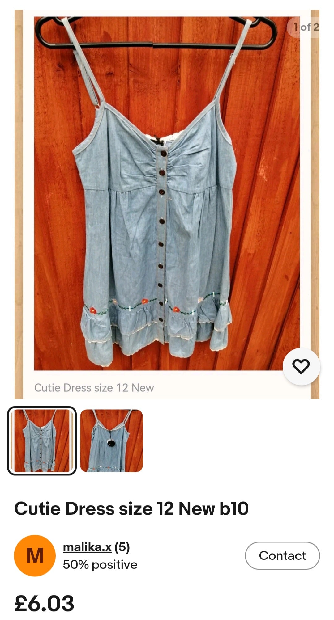 Cutie Dress size 12 New