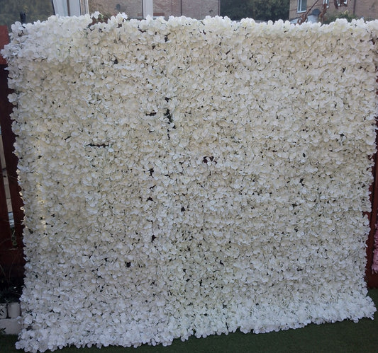 White Flower Wall Hire