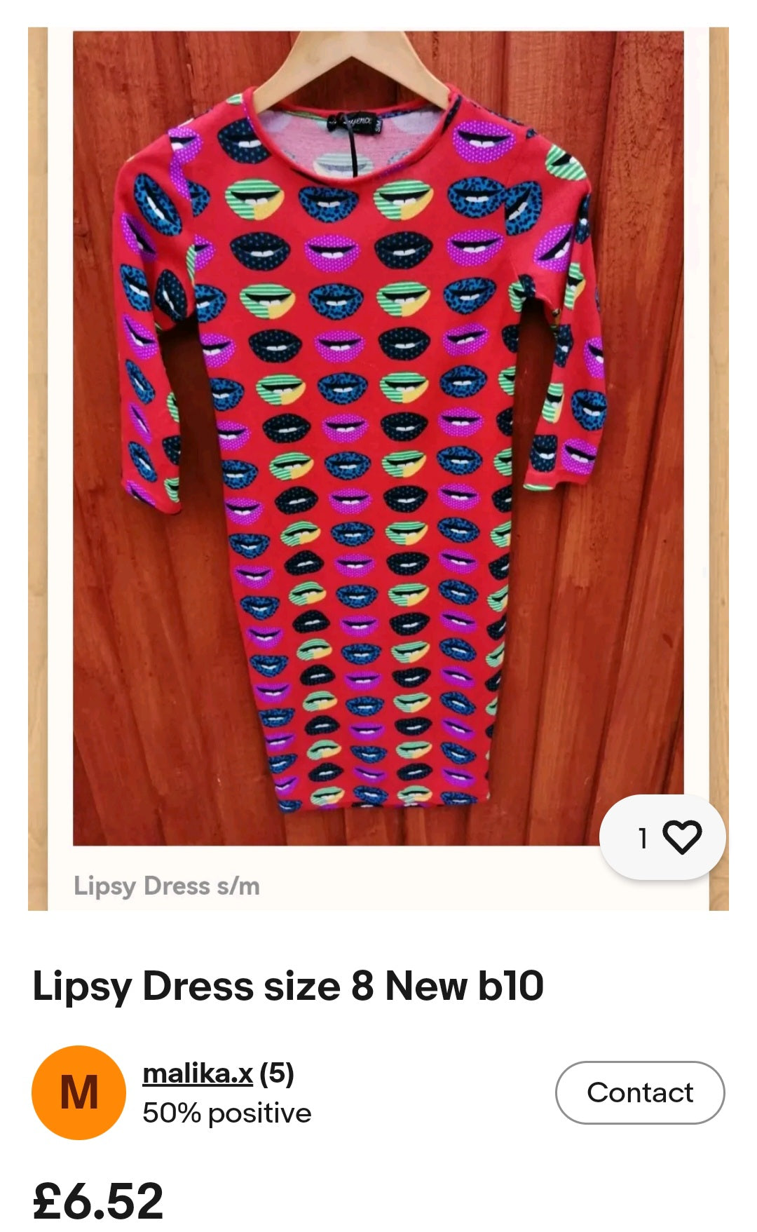 Lipsy Dress size 8 New