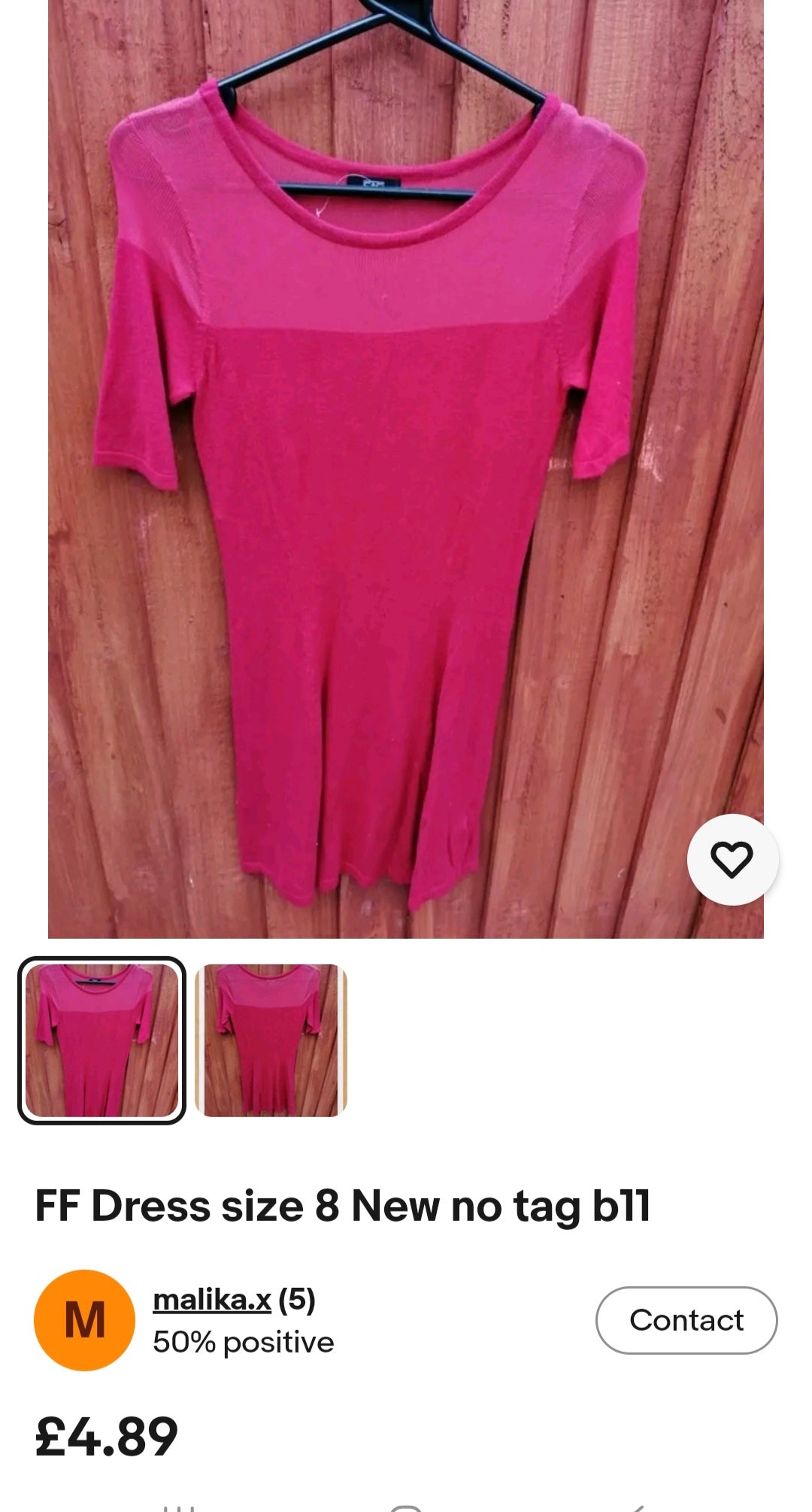 FF Dress size NEW