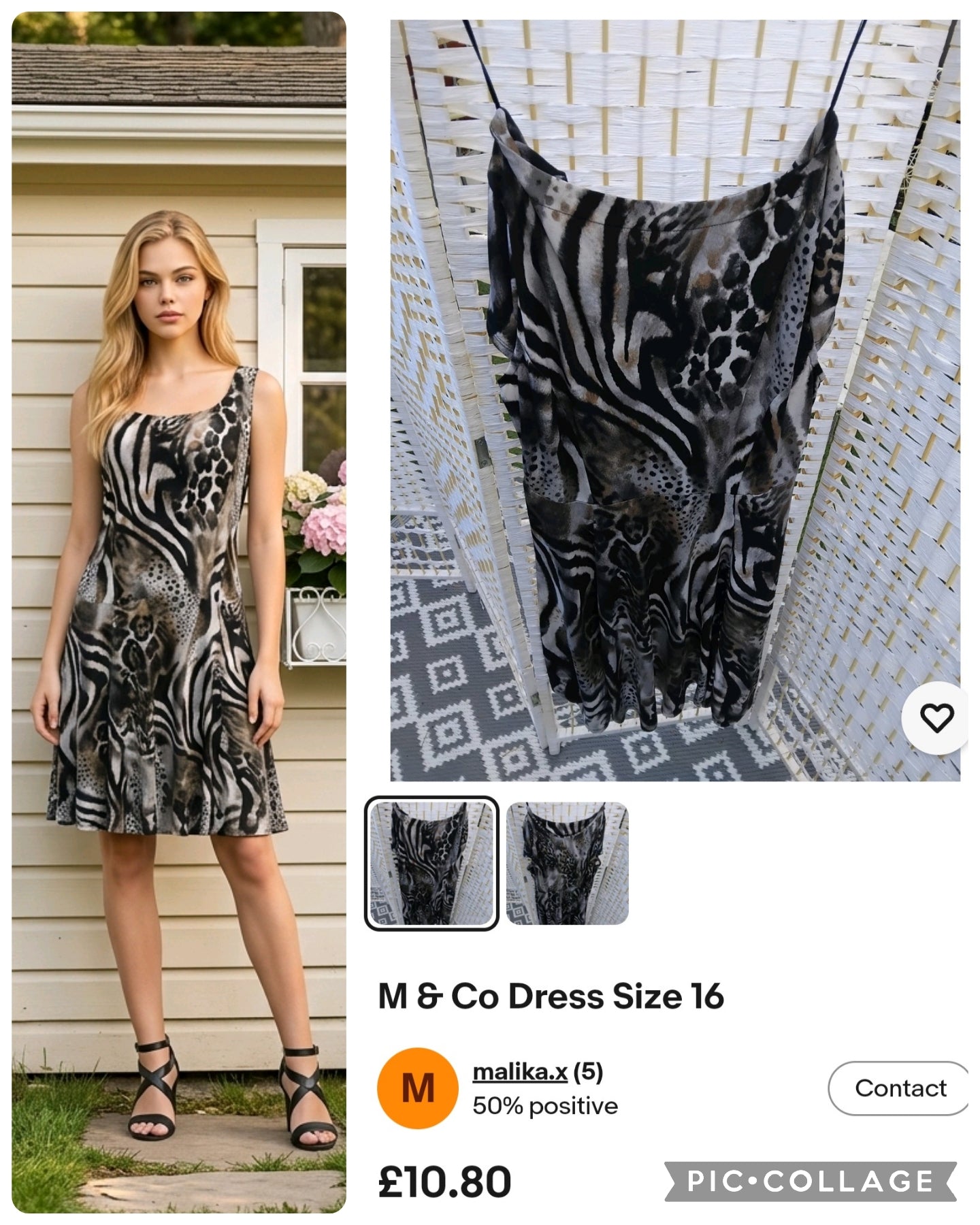 M & Co Dress size 16 excellent condition