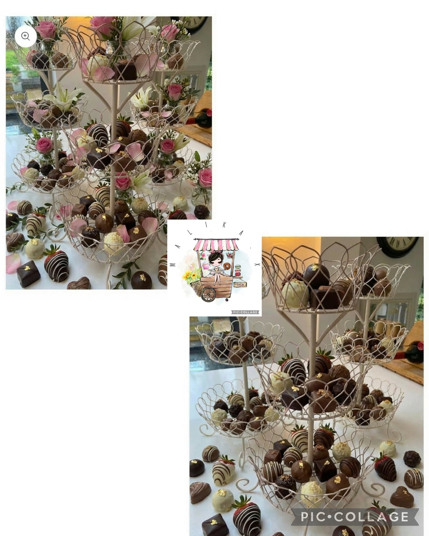 3 beautiful cupcake stands for hire without treats