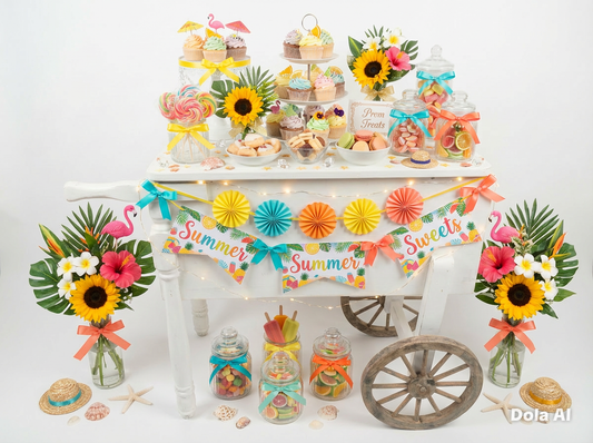 2 Sweet Cart Prop Themes full Decor for Chosen Theme and serves 100 Guests Pics of Examples