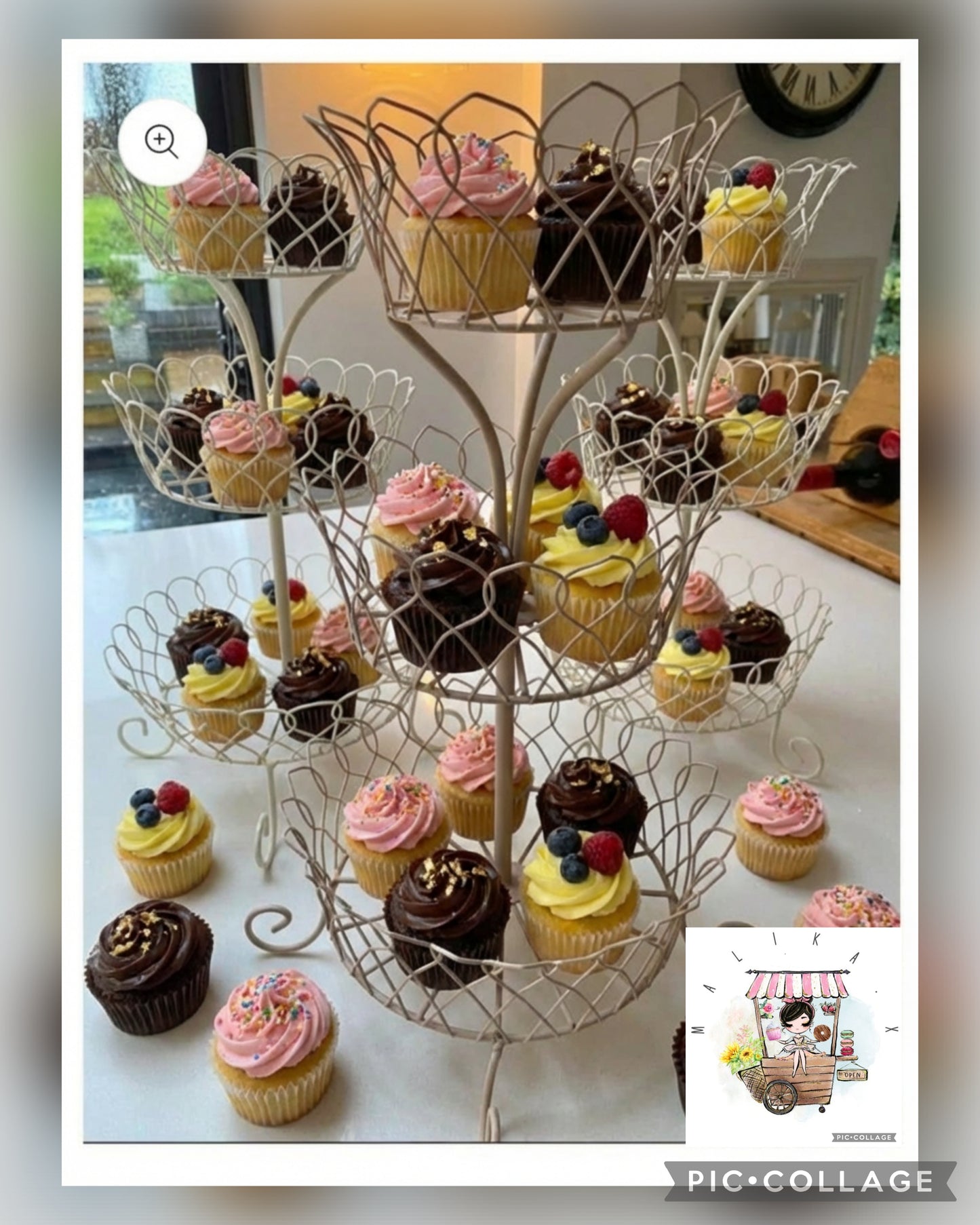 3 beautiful cupcake stands for hire without treats