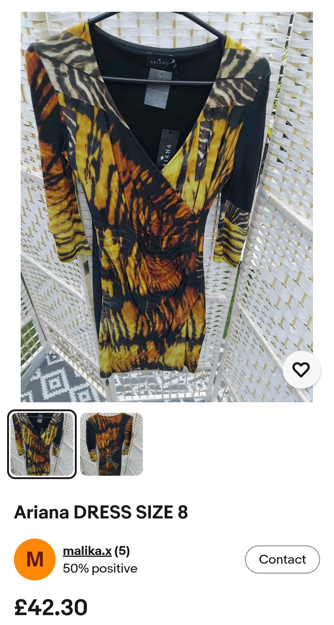 Ariana DRESS size 8