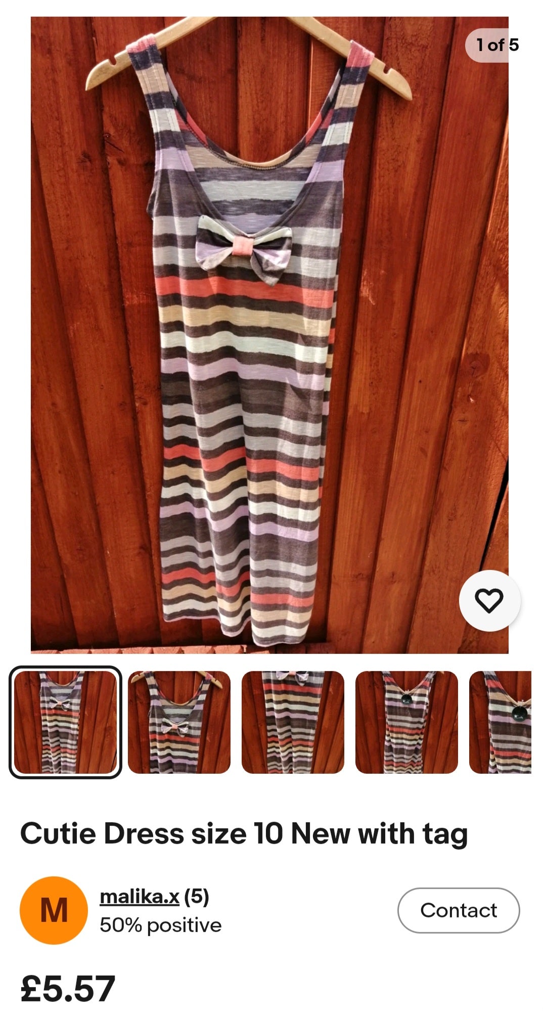 Cutie Dress size 10 New