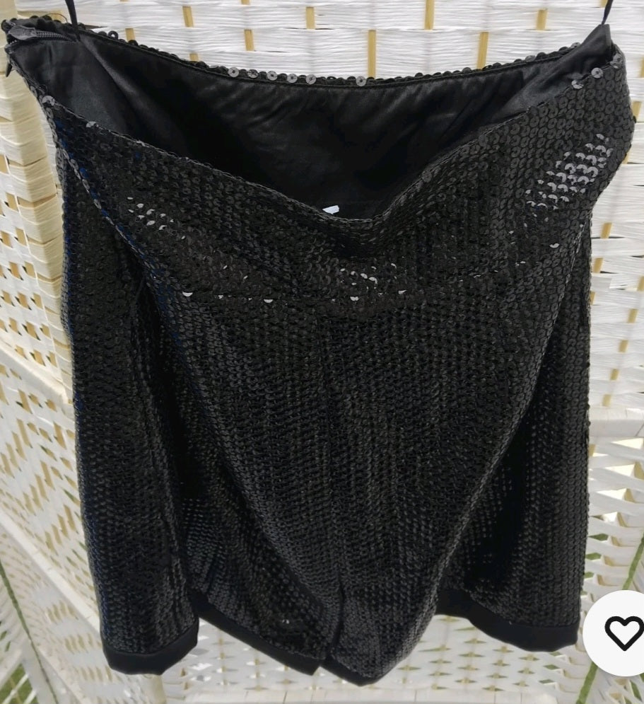 Black Sequin Skirt size XS