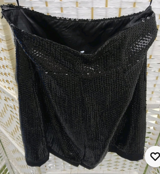 Black Sequin Skirt size XS