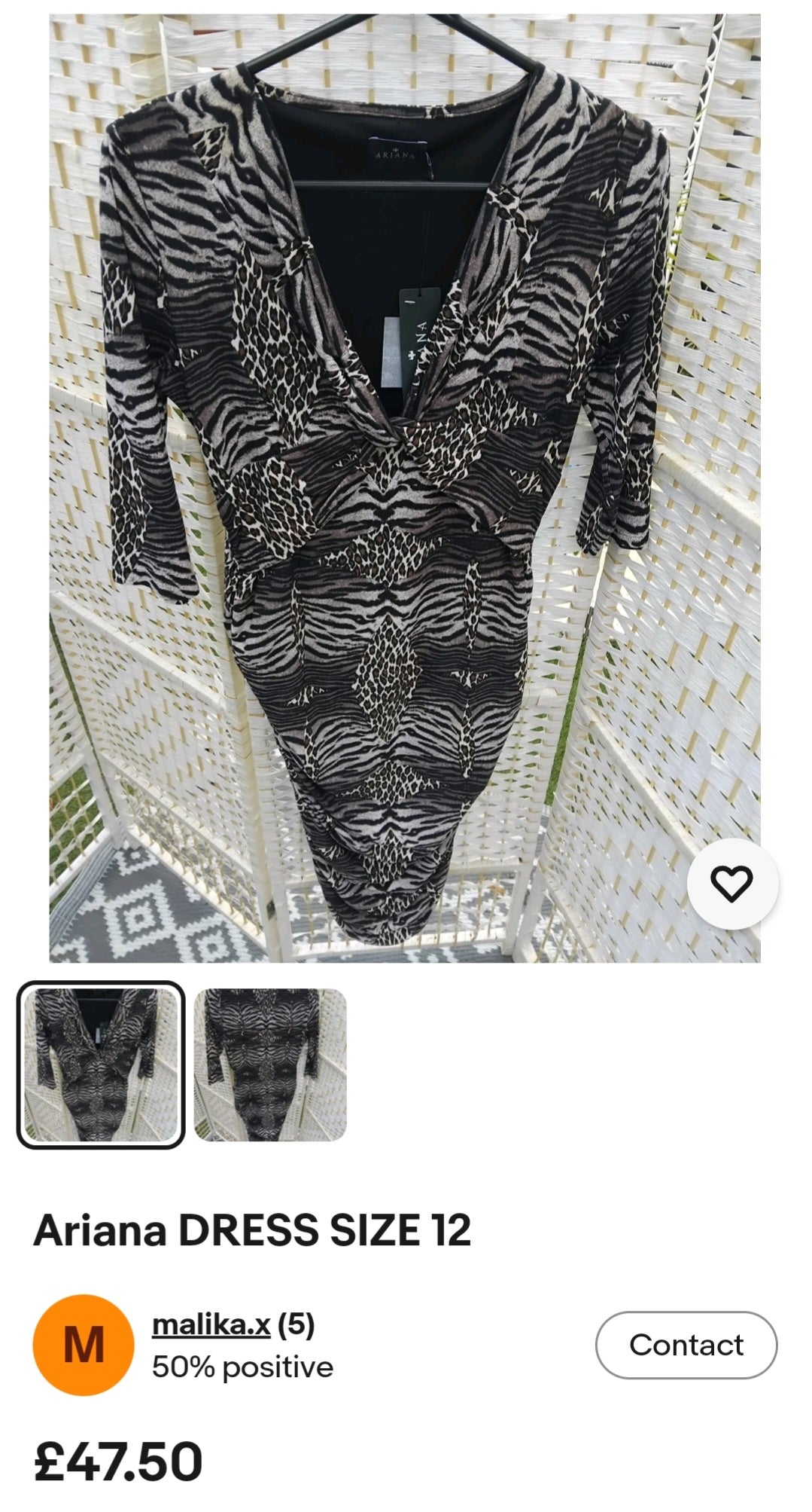 Ariana DRESS Size 12