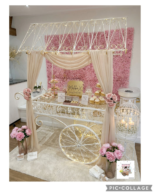 Luxury Vintage Sweet Cart Package 100 Guests 1 day hire