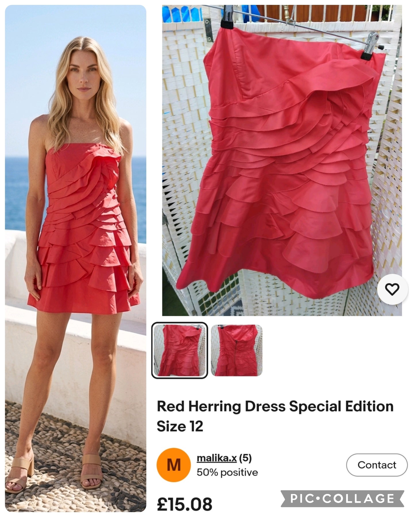 Red Herring Dress special edition size 12