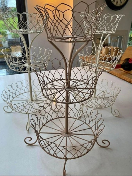 3 beautiful cupcake stands for hire without treats