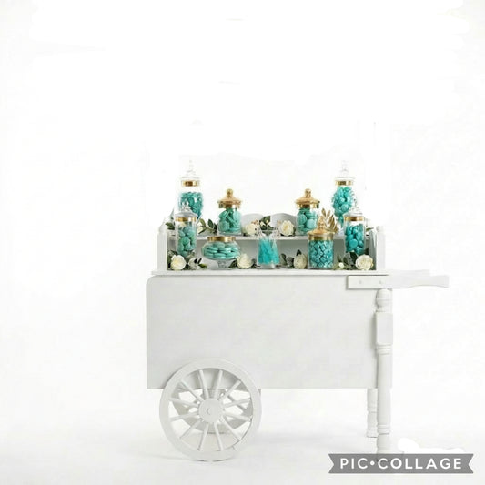 2 Sweet Cart Props with Sweets for 50 Guests