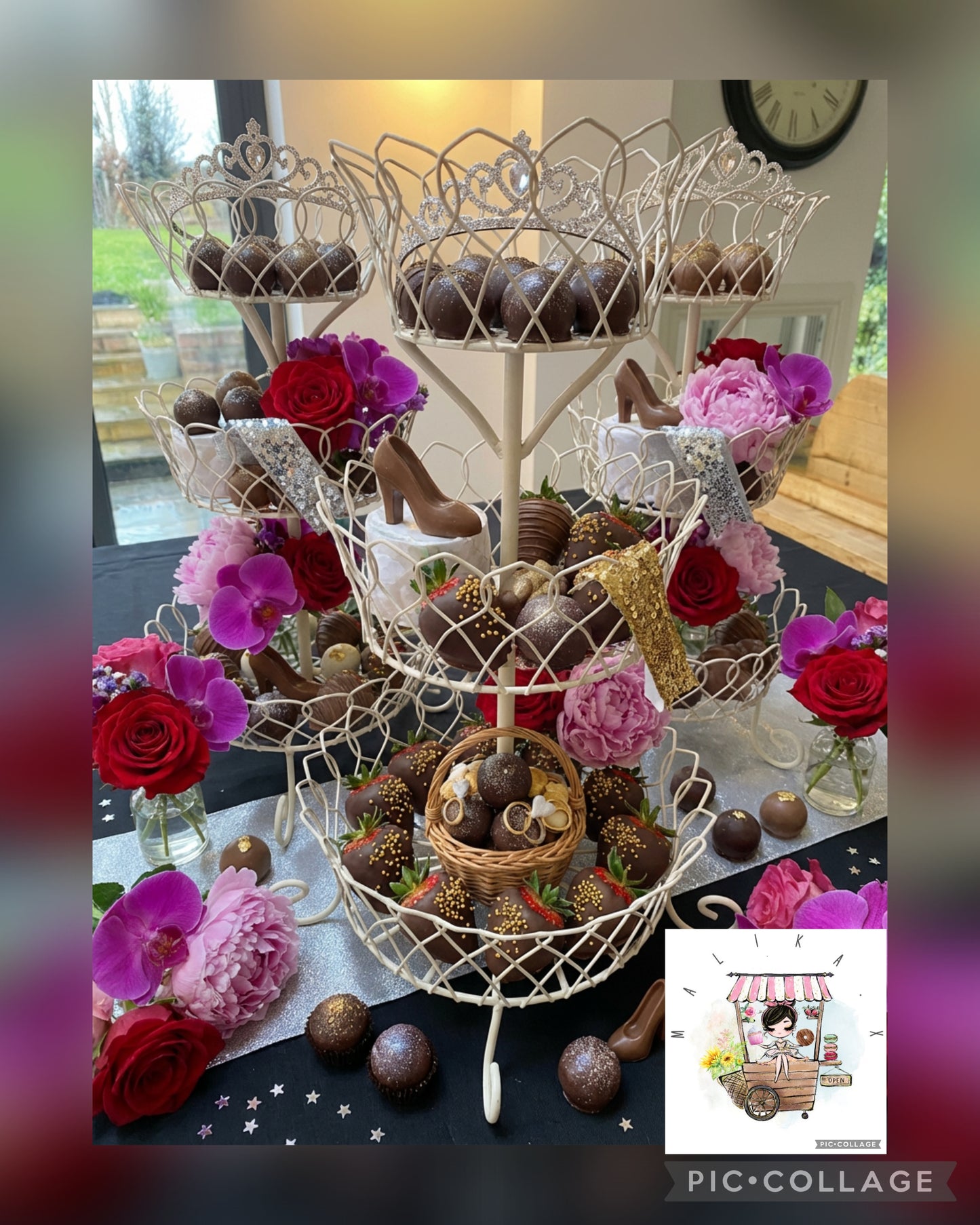 3 beautiful cupcake stands for hire without treats