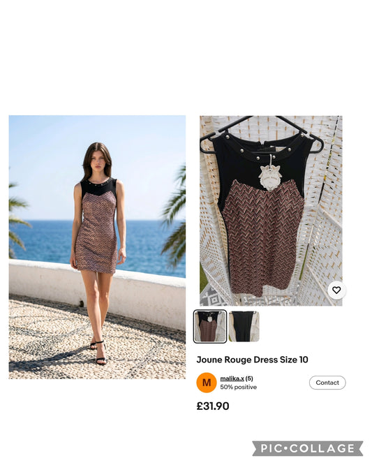 Joune Rouge Paris Dress size M New